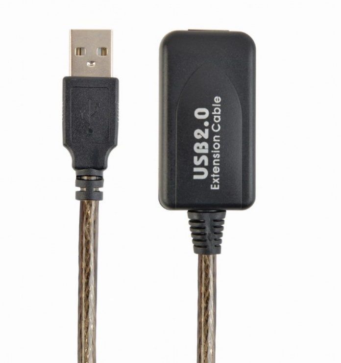 Cablu prelungitor usb 2.0 t-m 10m activ, gembird uae-01-10m